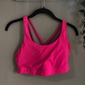 Hot pink lululemon bra